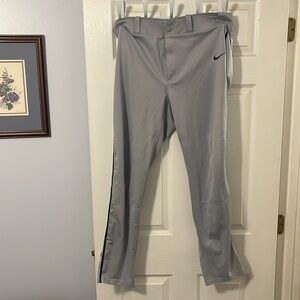 Large Gray Nike Swingman Baseball Pants